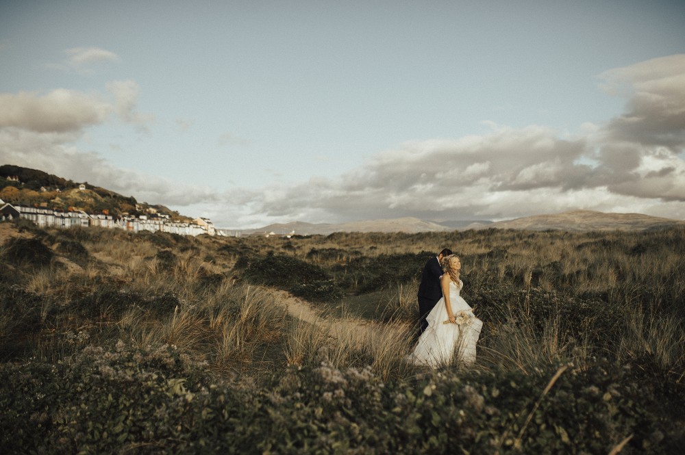 scenic wedding shot