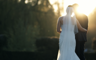 Bride & Groom at sunset